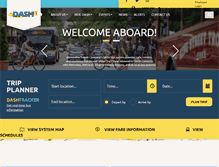 Tablet Screenshot of dashbus.com